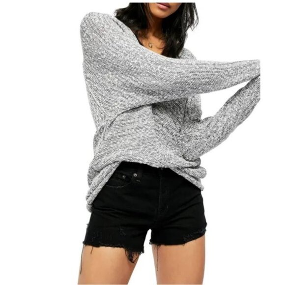 Free People Bright Lights V-Neck  Sweater - Picture 2 of 7